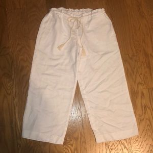POLO Ralph Lauren White Linen Pants